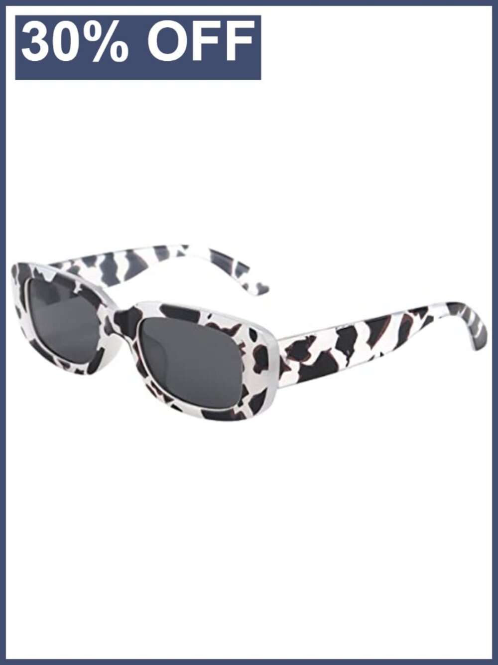 Rectangle Sunglasses for Women Men Trendy Y2K 90s Square Sun Shades UV400
